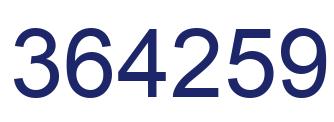 Número 364259 imagen azul