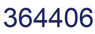Number 364406 blue image