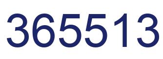Number 365513 blue image