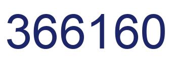 Number 366160 blue image