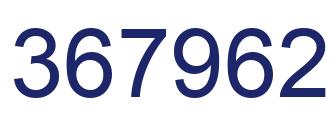 Number 367962 blue image