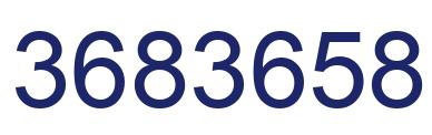Number 3683658 blue image