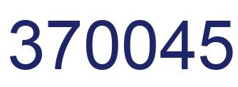 Number 370045 blue image