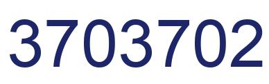 Number 3703702 blue image