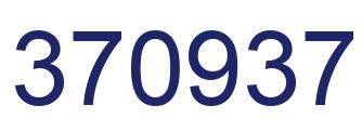 Number 370937 blue image