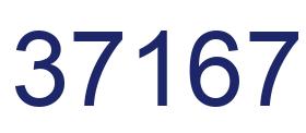 Number 37167 blue image