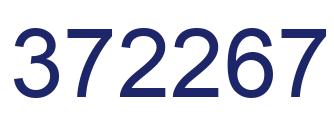 Number 372267 blue image