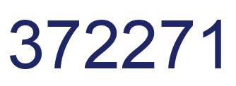 Number 372271 blue image
