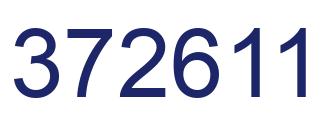 Number 372611 blue image