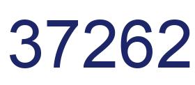 Number 37262 blue image