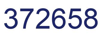 Number 372658 blue image
