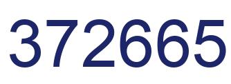 Number 372665 blue image