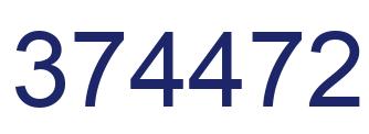Number 374472 blue image
