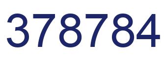 Number 378784 blue image