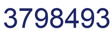 Number 3798493 blue image