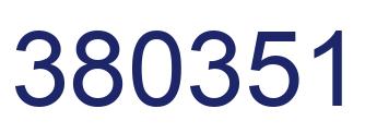 Número 380351 imagen azul