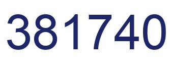 Número 381740 imagen azul