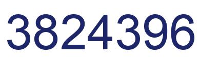 Number 3824396 blue image