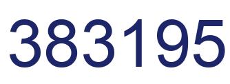 Número 383195 imagen azul