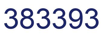 Number 383393 blue image