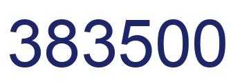Number 383500 blue image