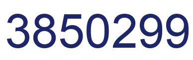 Number 3850299 blue image