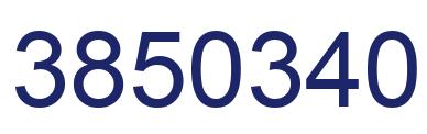 Number 3850340 blue image