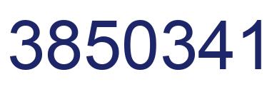 Number 3850341 blue image