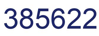 Number 385622 blue image