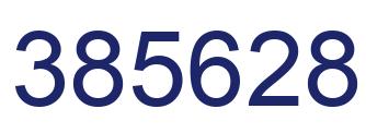 Number 385628 blue image