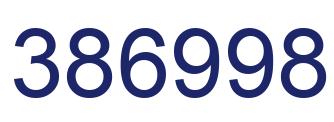 Number 386998 blue image
