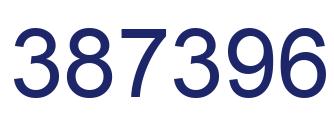 Number 387396 blue image