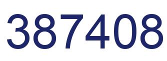 Number 387408 blue image