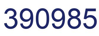 Number 390985 blue image