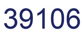 Number 39106 blue image