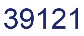 Número 39121 imagen azul