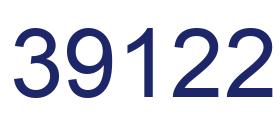 Number 39122 blue image