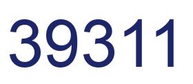 Number 39311 blue image