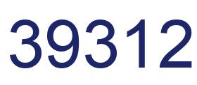 Number 39312 blue image
