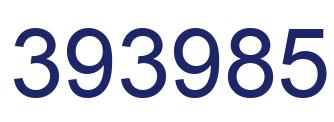 Number 393985 blue image
