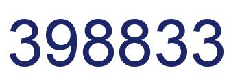 Number 398833 blue image