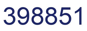 Number 398851 blue image