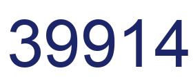 Number 39914 blue image