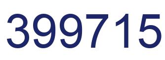 Number 399715 blue image
