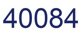 Number 40084 blue image