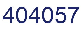 Number 404057 blue image
