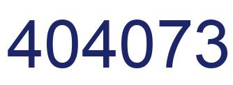 Number 404073 blue image