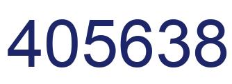 Number 405638 blue image