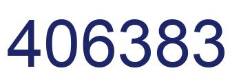 Number 406383 blue image