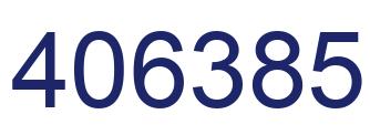 Number 406385 blue image